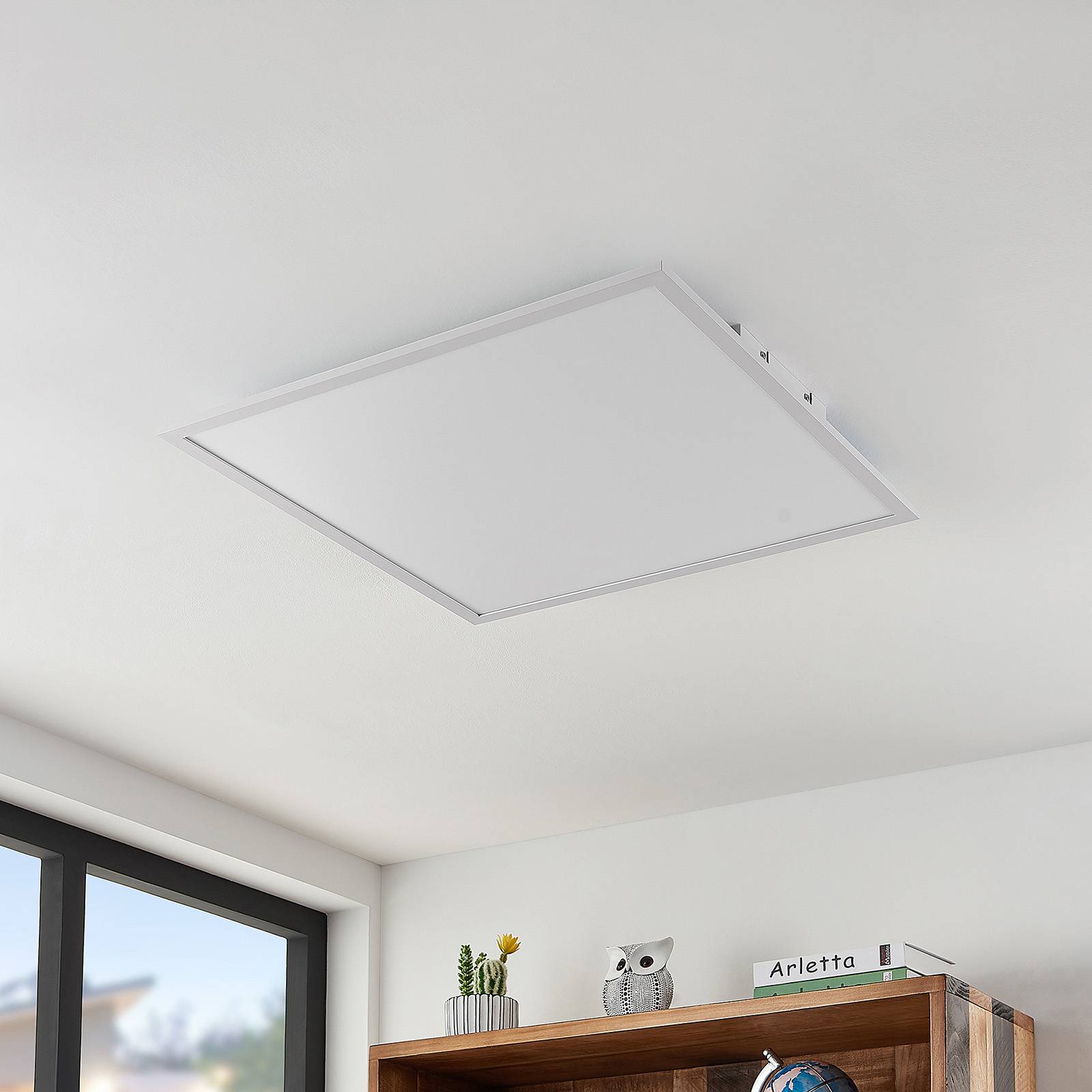 Lindby Quais panel LED 4 000 K, 60x60 cm