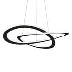 LED hanglamp Charlie, Ø 62 cm, zwart