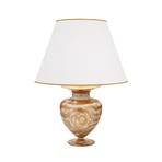 Lampada da tavolo Kolarz Anfora, color crema, altezza 65 cm, vetro