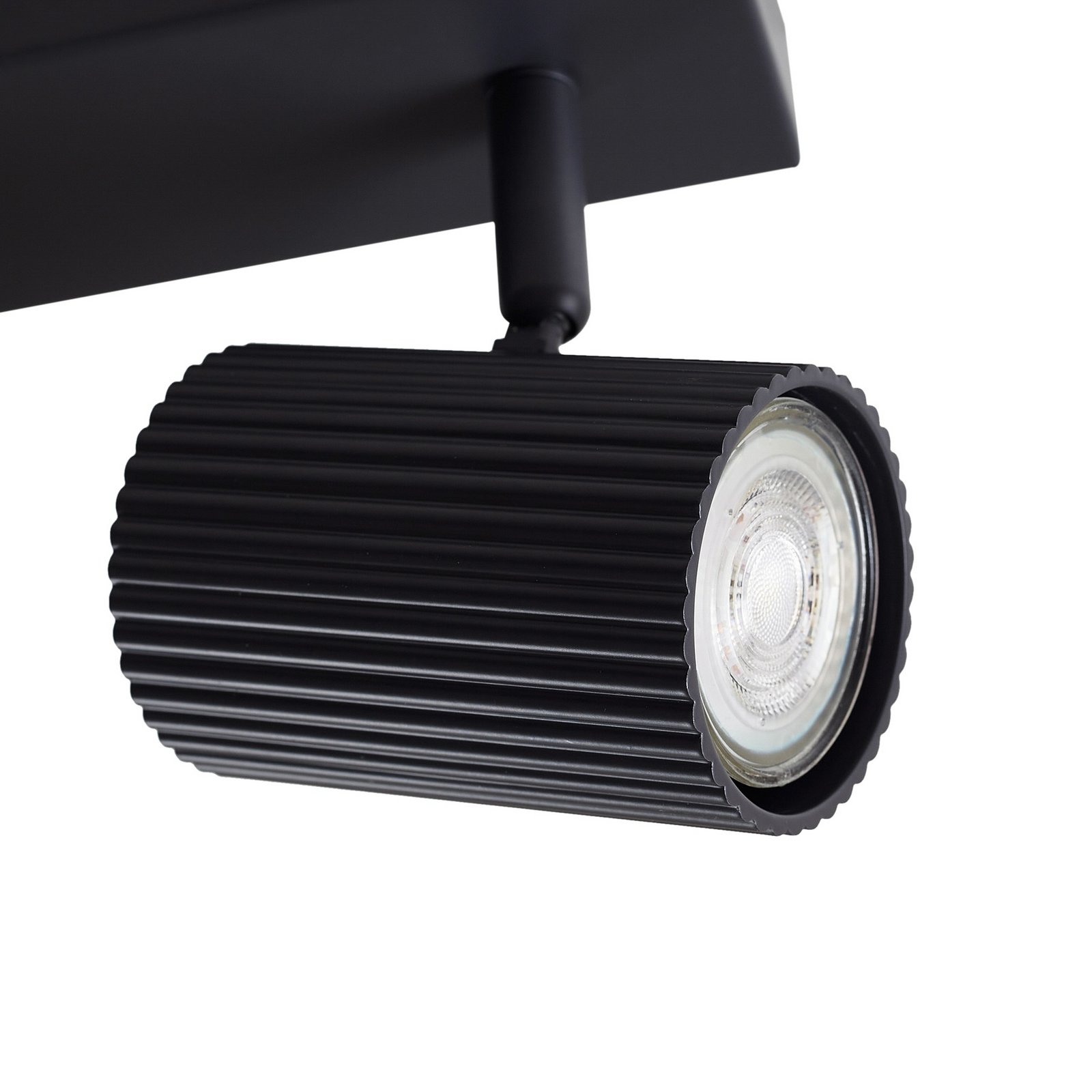 Lindby Spots pour plafond Kardis, gris foncé, à 3 lampes, métal, GU10 Lindby Spots pour plafond Kardis, gris foncé, à 3 lampes, métal, GU10