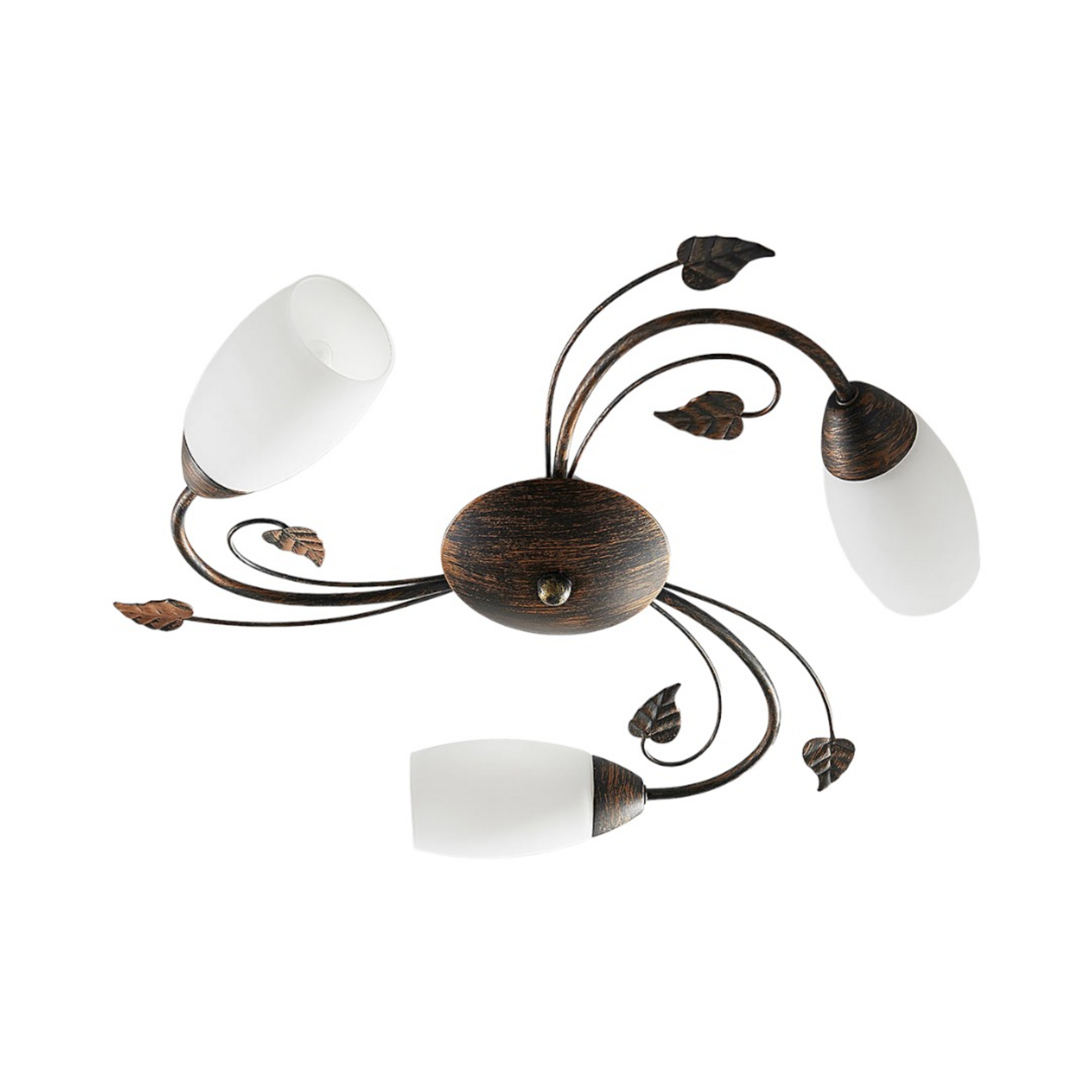 Stefania 3 Deckenleuchte White/Black-Gold - Lindby