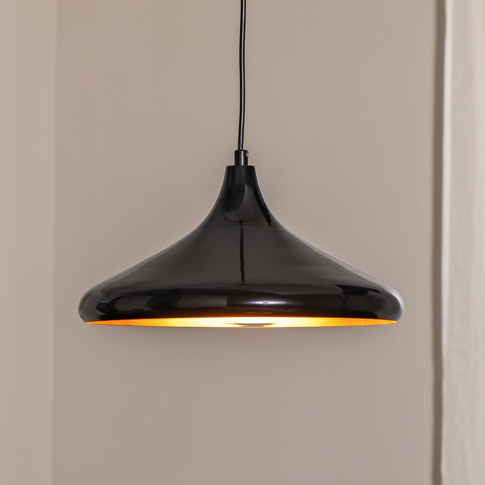 Berceste 207-S függőlámpa Ø35cm fekete/arany
