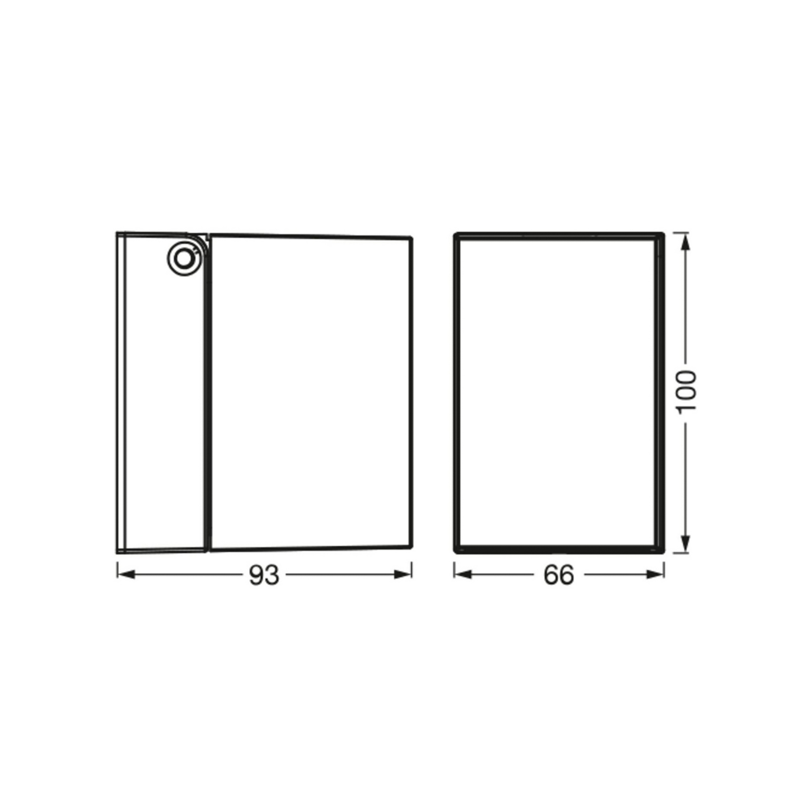 Candeeiro de parede exterior OSRAM ENDURA CLASSIC CUBE, metal prateado IP44