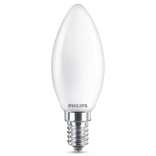 Lâmpada de vela LED Philips E14B35 4,3W 827 opala