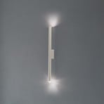 Wall light Pastelo, beige, height 20 cm, steel, 2-bulb.