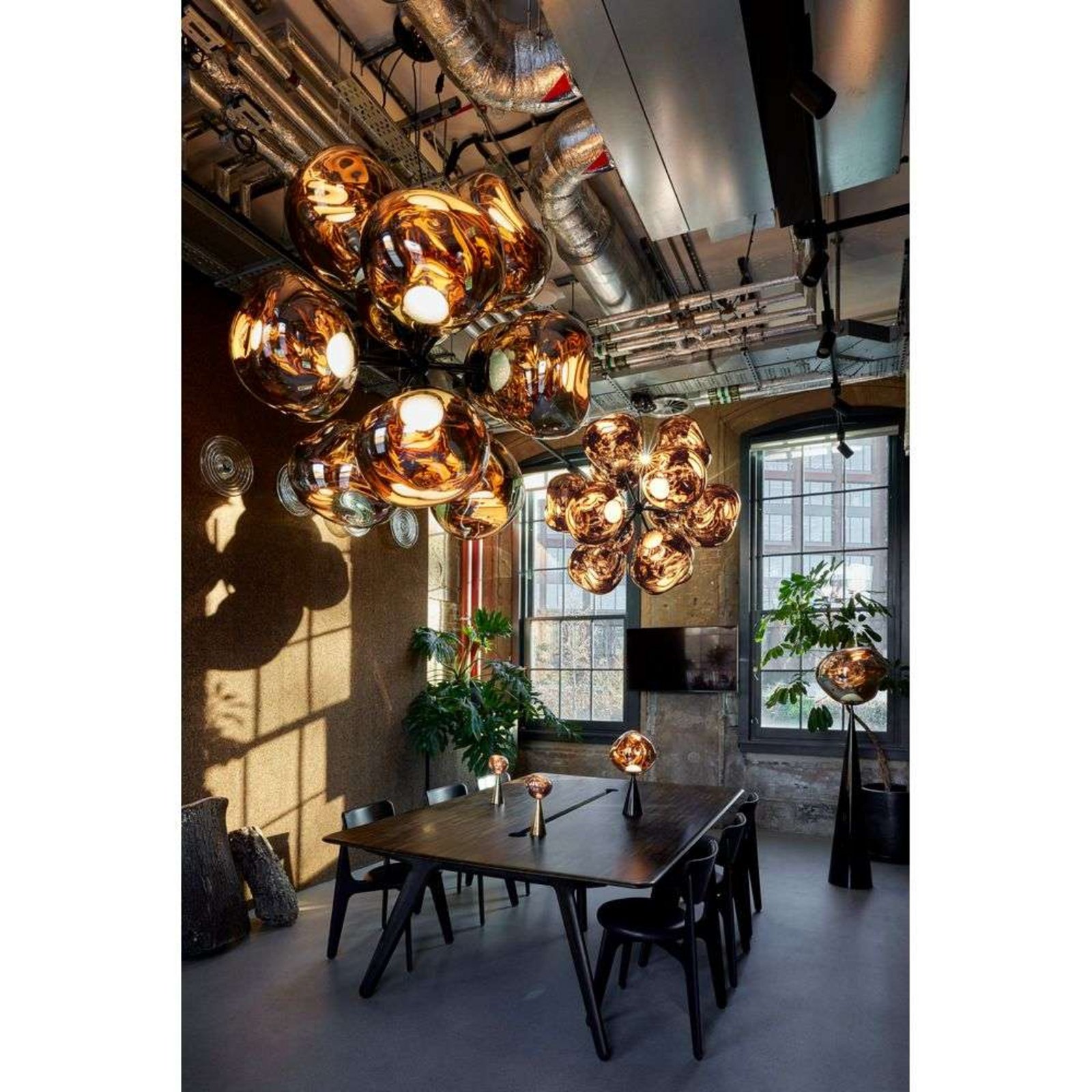 Melt Burst Chandelier Gold - Tom Dixon