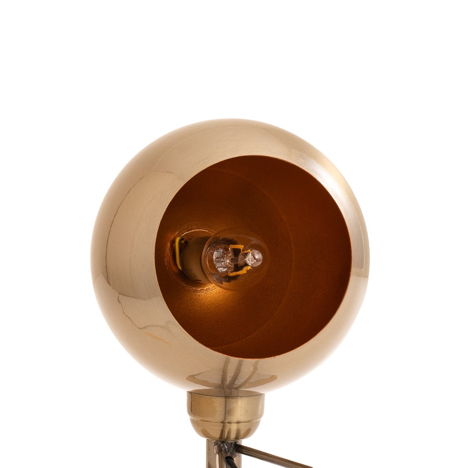 Tafellamp Mixed, messing, metaal, hoogte 45 cm, E14