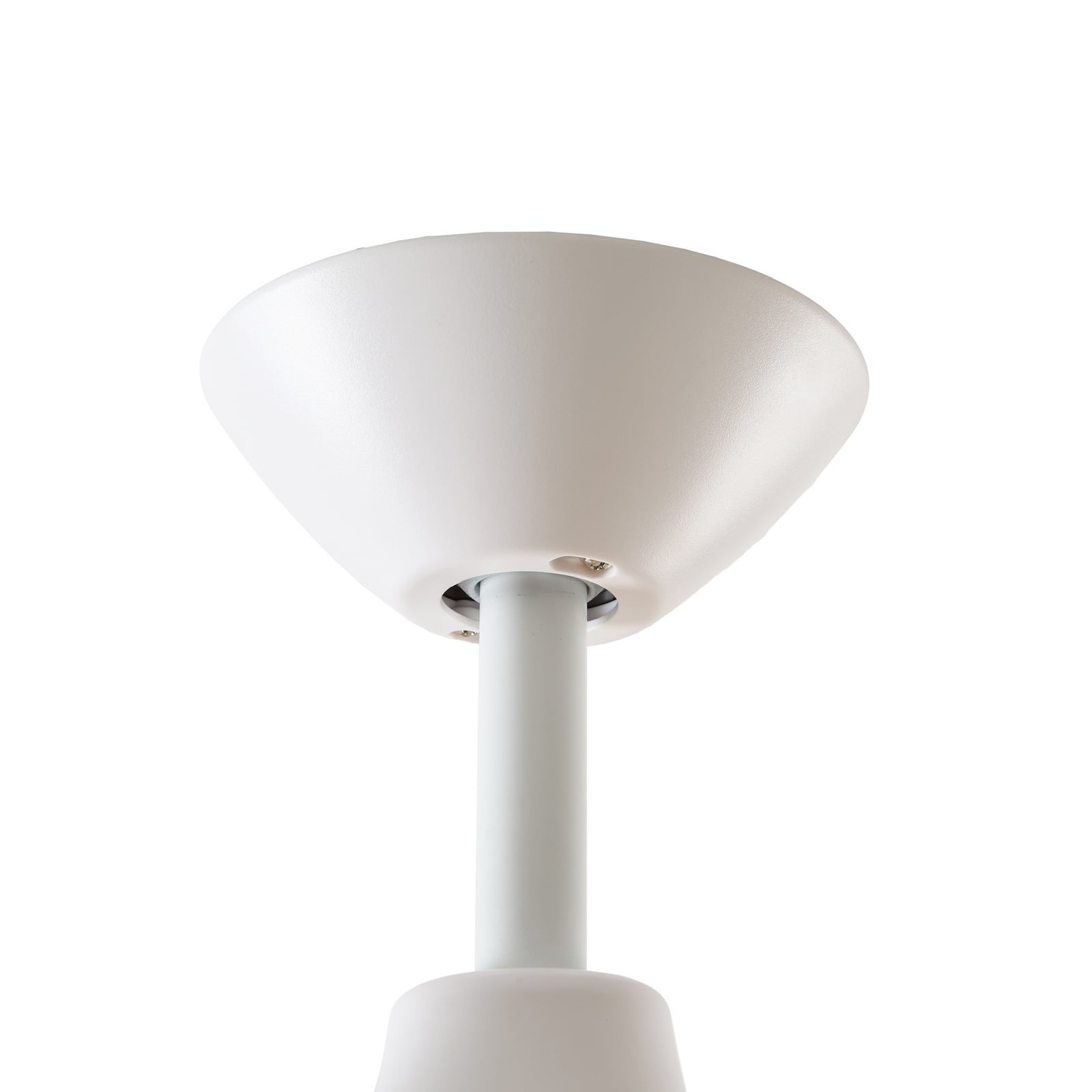 Lucande LED-Deckenventilator Airona, weiß/holz DC leise dim.