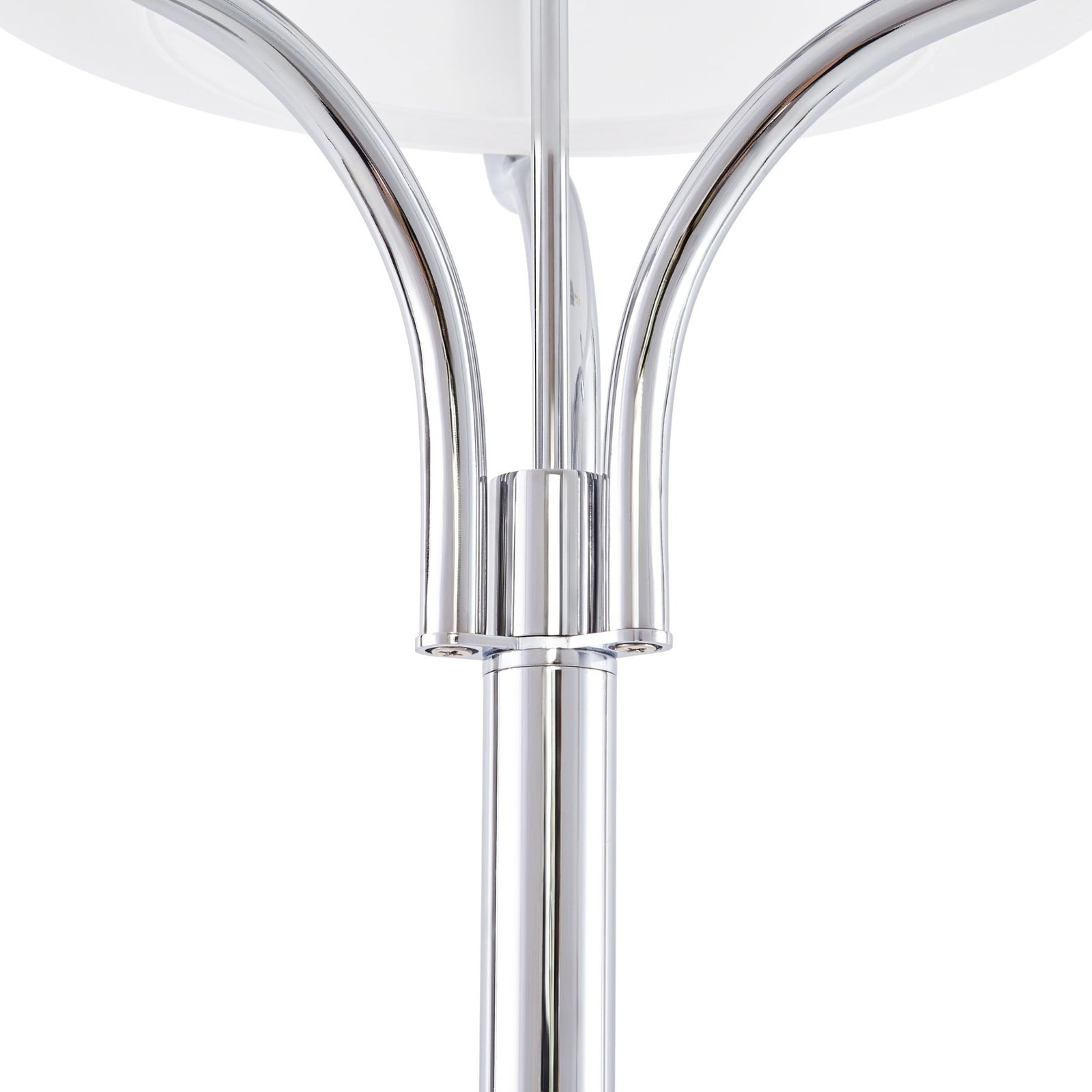 Lucande golvlampa Christo, höjd 160 cm, krom/vit, glas Lucande golvlampa Christo, höjd 160 cm, krom/vit, glas