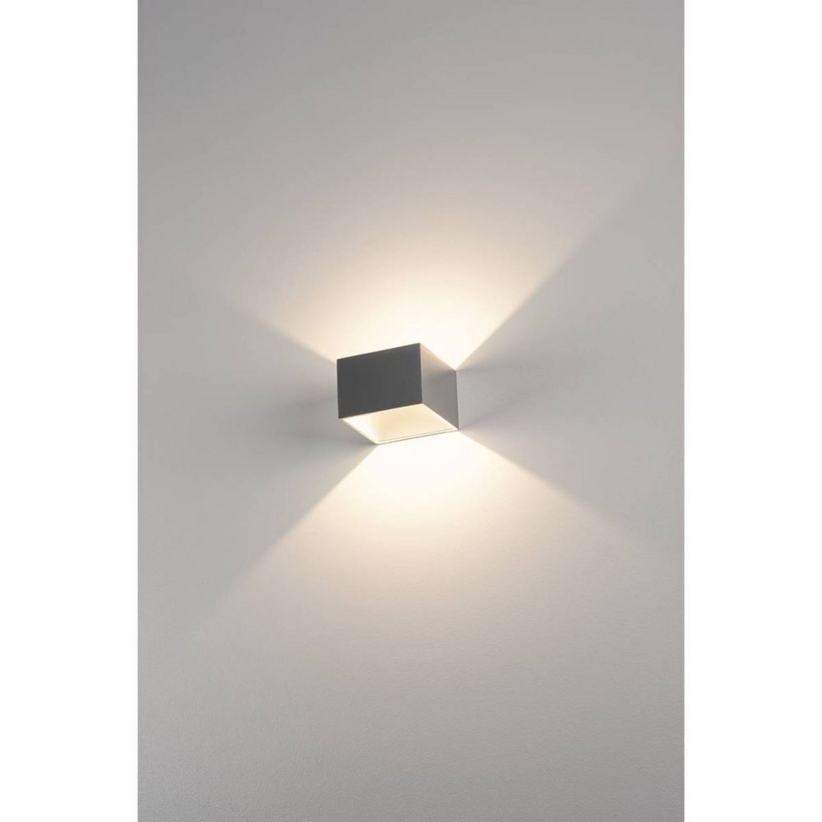 Logs In Square Aplique de Pared incl. LED driver Alminium/White - SLV