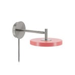 Asteria Short LED-Wandlampe, rosa, Stahl, Stecker - UMAGE