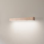 Applique murale LED en bois Teo, pin, 46 cm, 3000 K