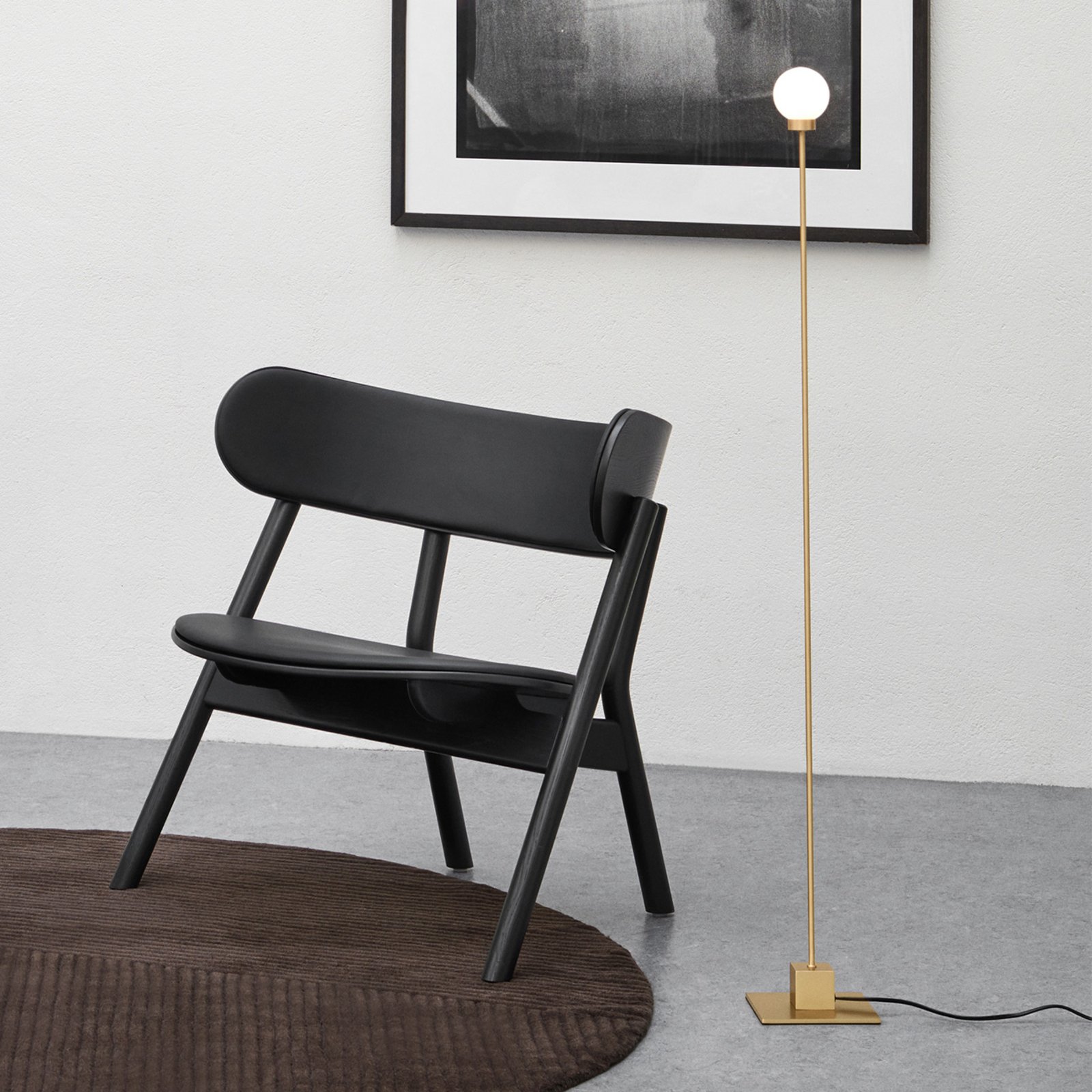 Snowball D8 Stojací Lampa Brass - Northern