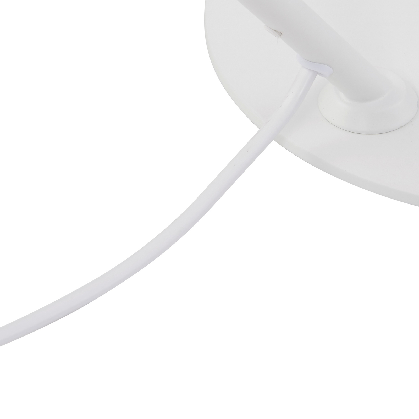 Lindby lampe à poser Corali, blanc, métal, hauteur 64cm