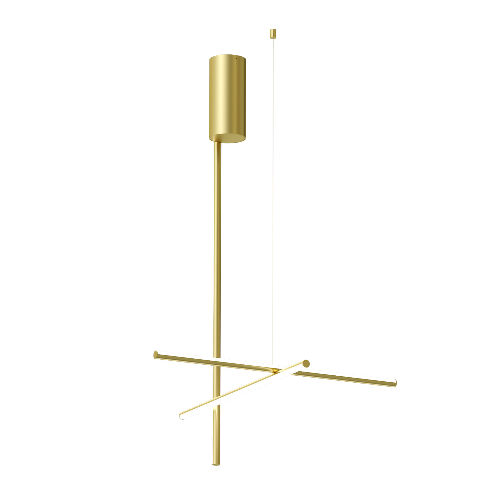 Flos FLOS Coordinates C1 LED ceiling lamp 123.2 cm high, for Living / Dining Room, extruded aluminium, 69 W, energy efficiency: A+, L: 78.2 cm, H: 123.2 cm