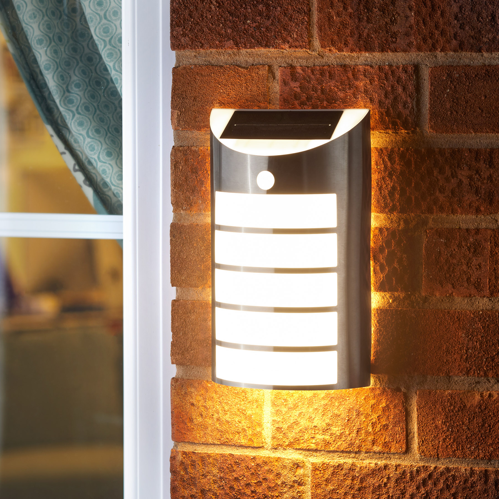 Vooruitzicht Emigreren Spotlijster LED solar-wandlamp Welcome met sensor 2/pak | Lampen24.be
