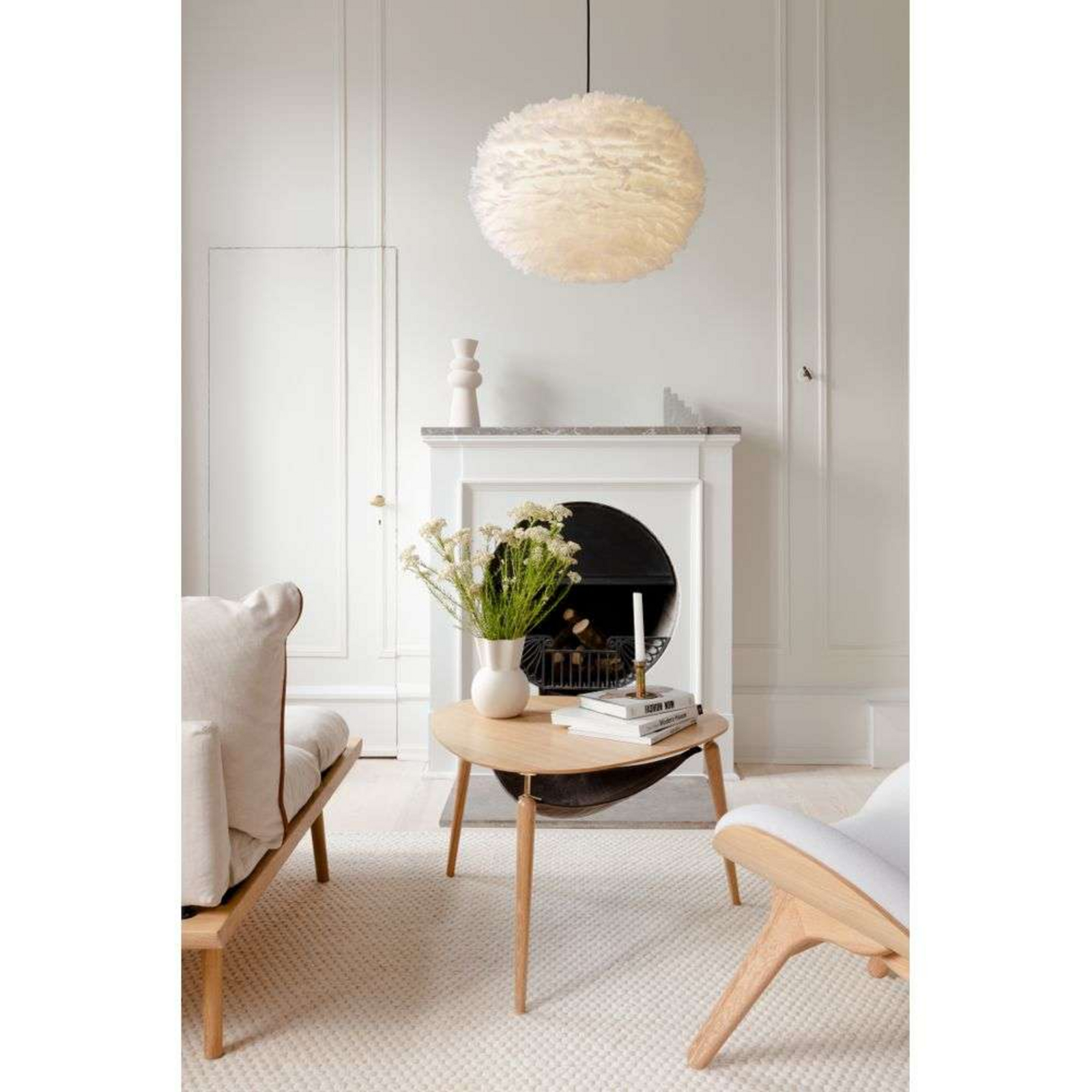 Eos Pendant Medium White/White - UMAGE