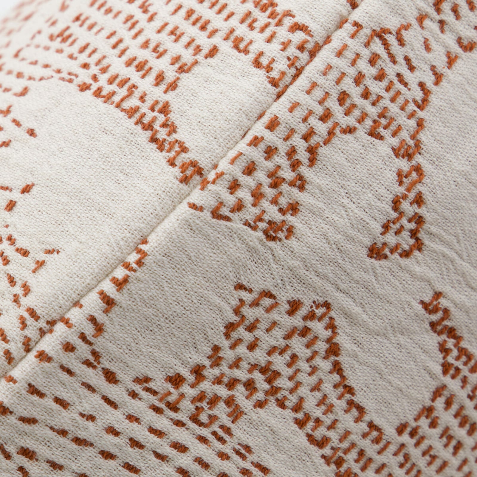 Fodera per cuscino HDMori, bianco/marrone, 50 x 50 cm - House Doctor