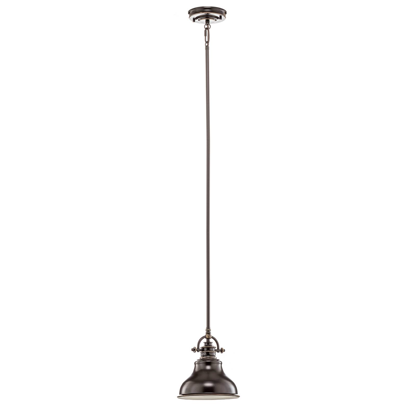 Suspension Emery style industriel bronze Ø 20,3 cm