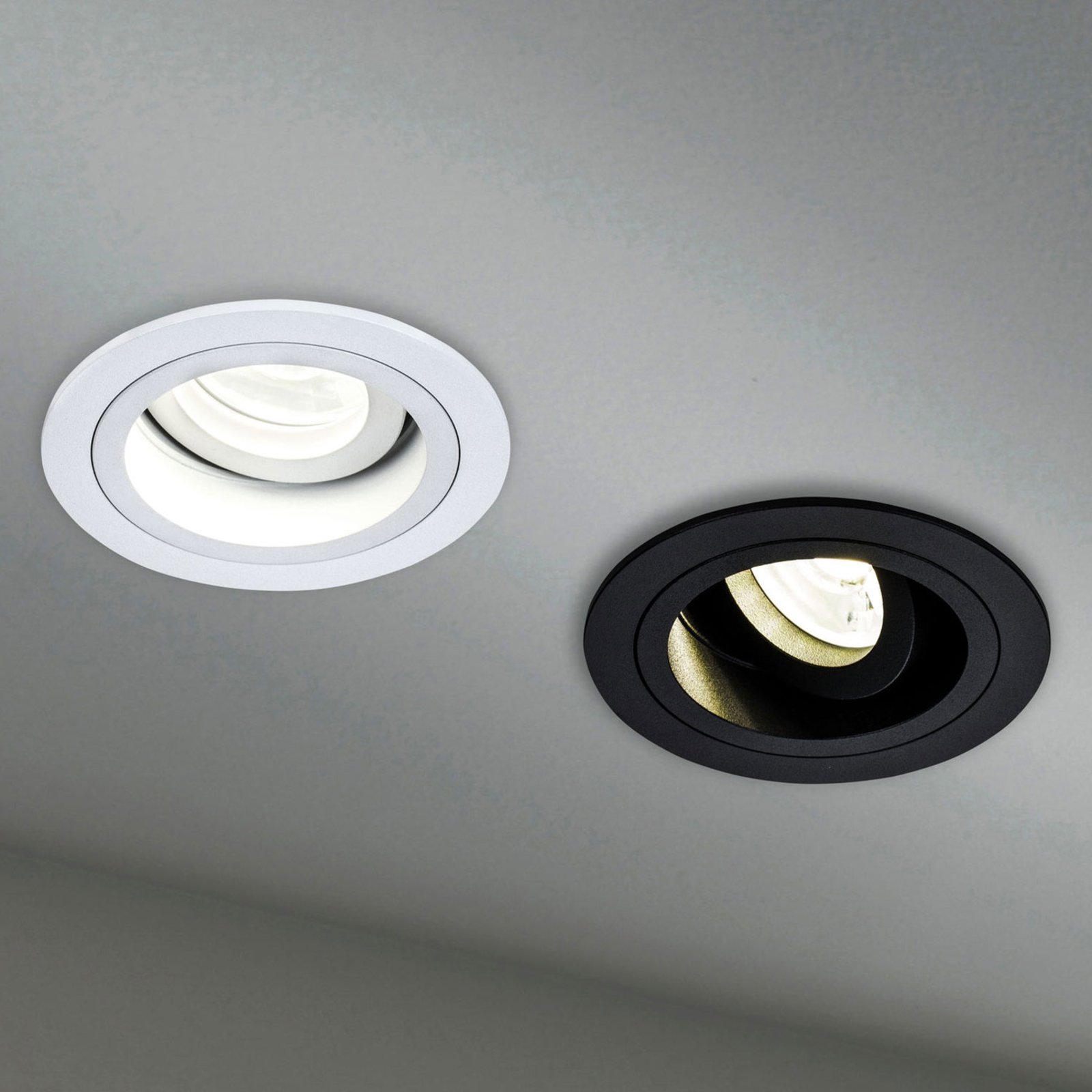Akron recessed light, adjustable, round