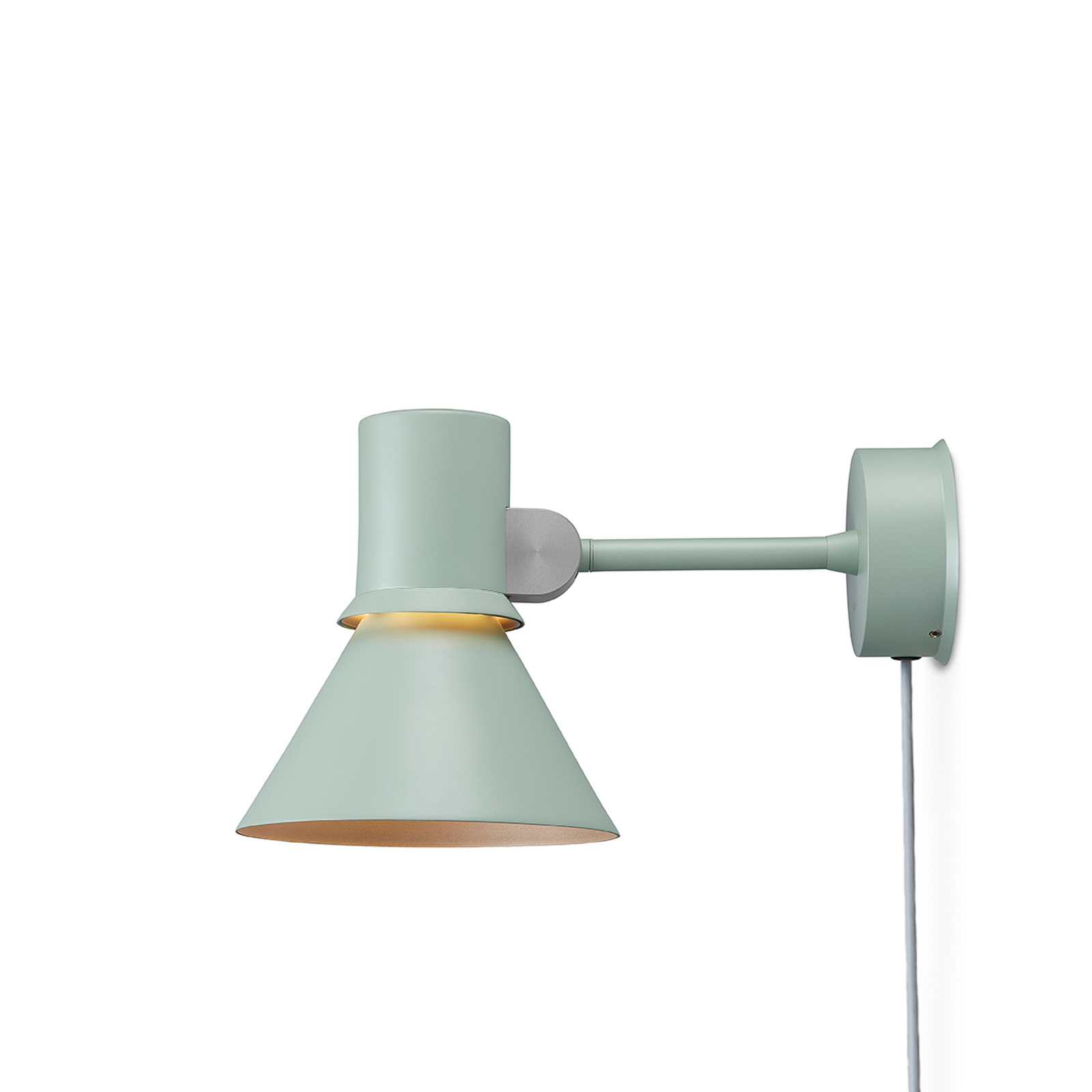 Anglepoise Type 80 W1 wall lamp with plug, green