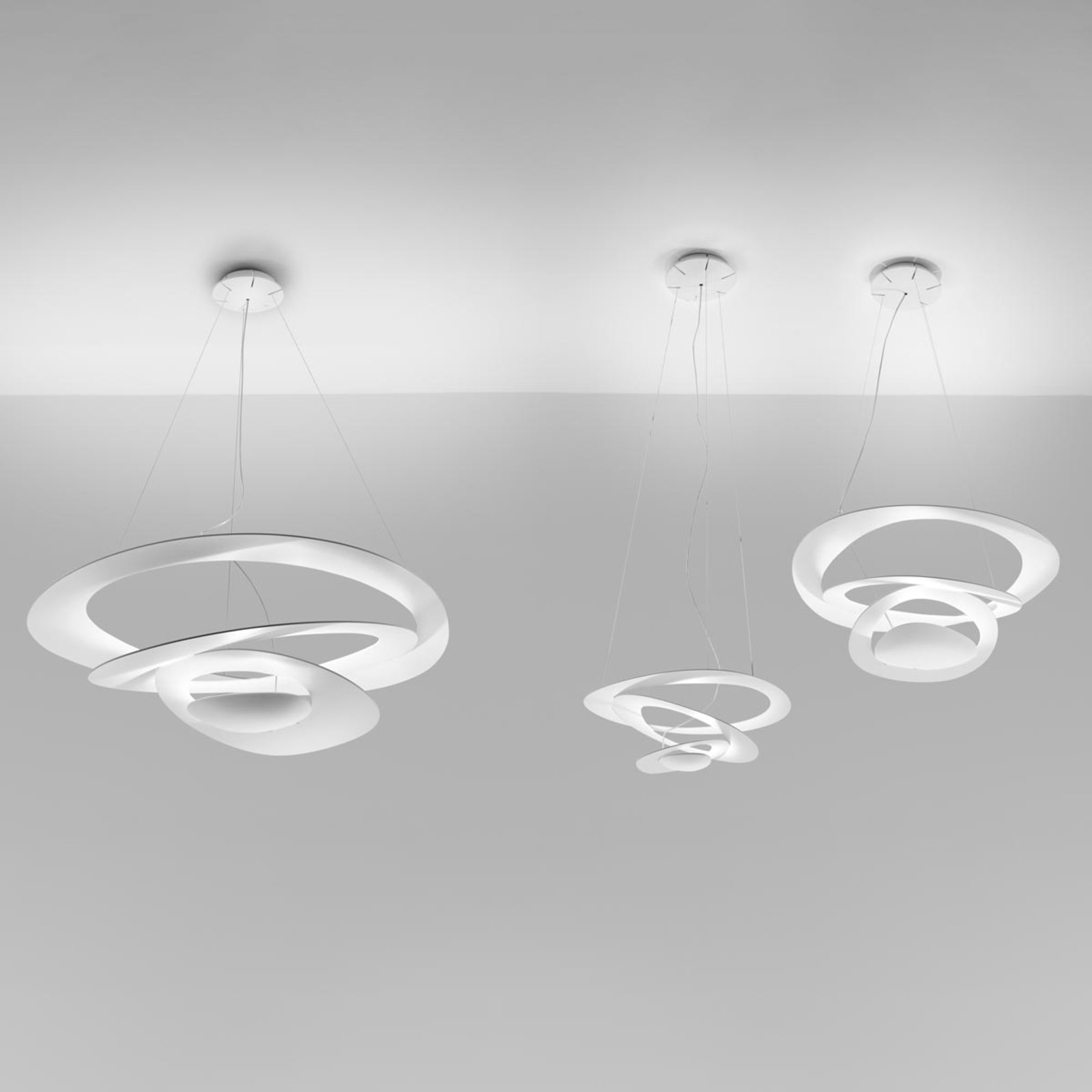 Suspension LED de designer Pirce Micro en blanc