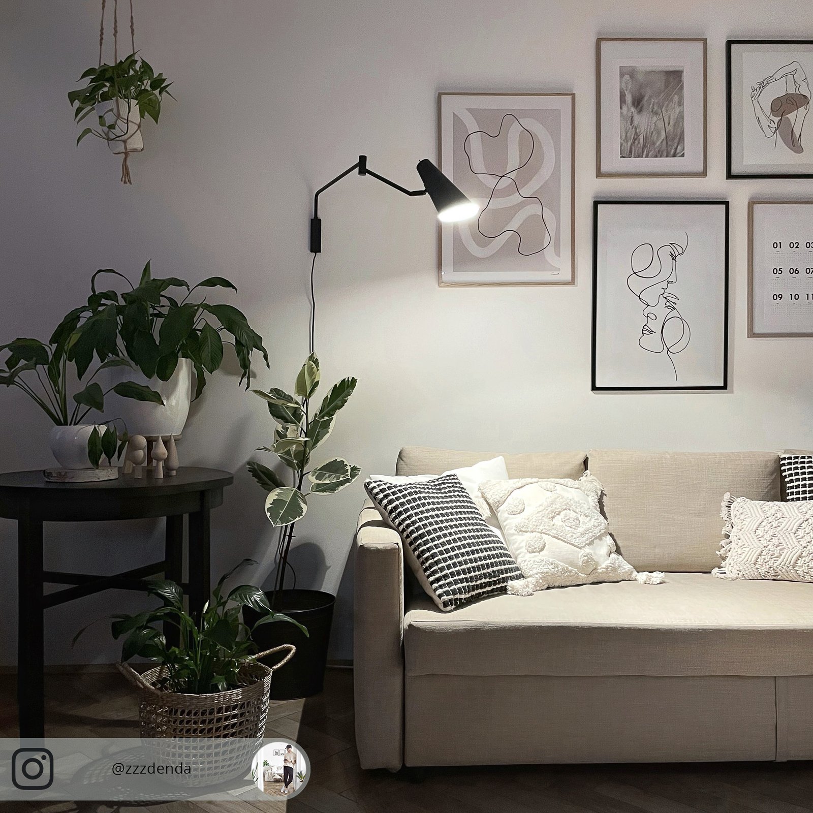 Noa Lampa Ścienna Long Matt Black - DybergLarsen