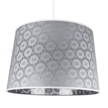Lámpara colgante Rustica con patrón de encaje gris