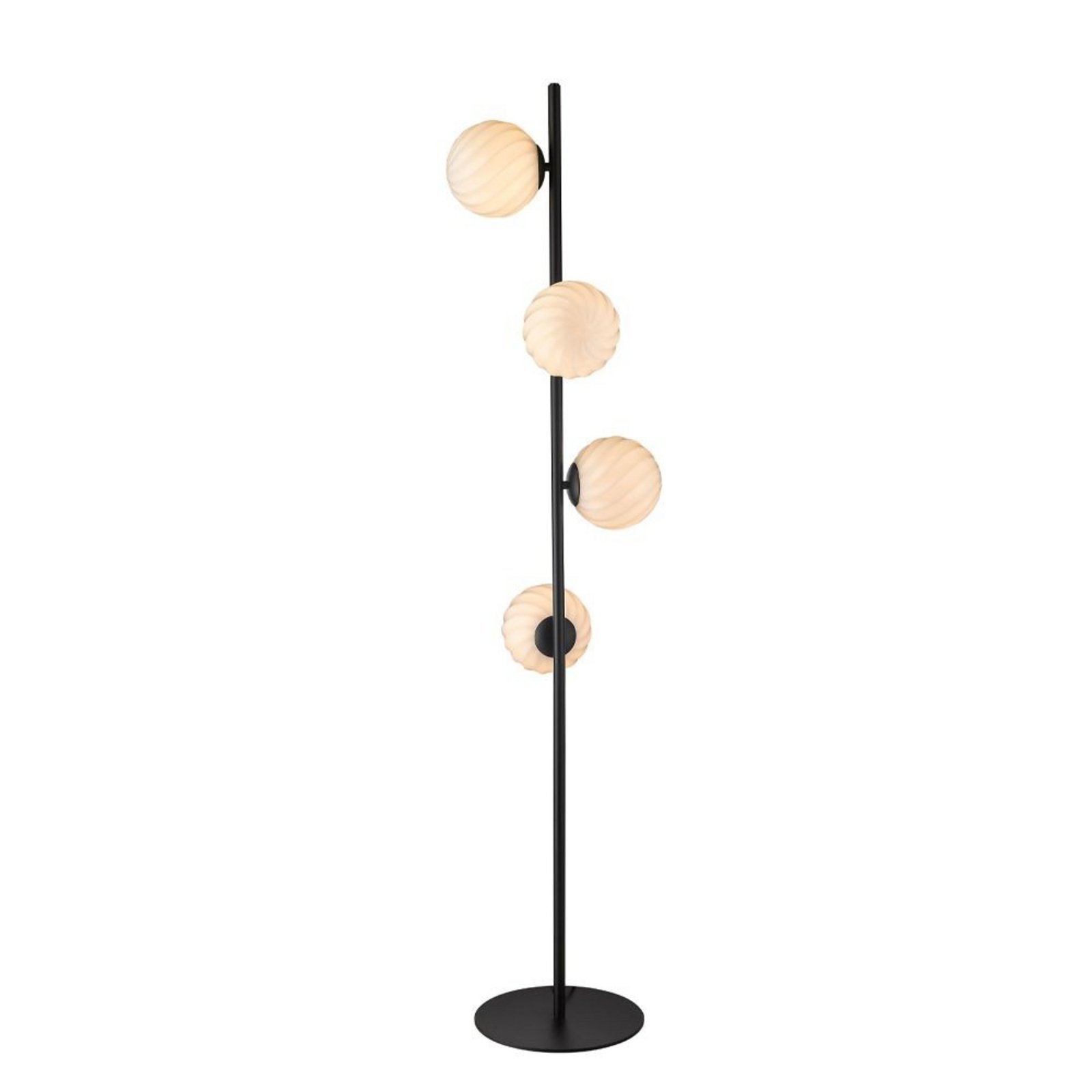 Twist 4 Floor Lamp Opal/Black - Halo Design