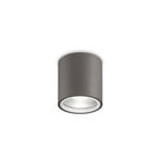 Ideal Lux plafón Gun, antracita, aluminio, IP44, GU10