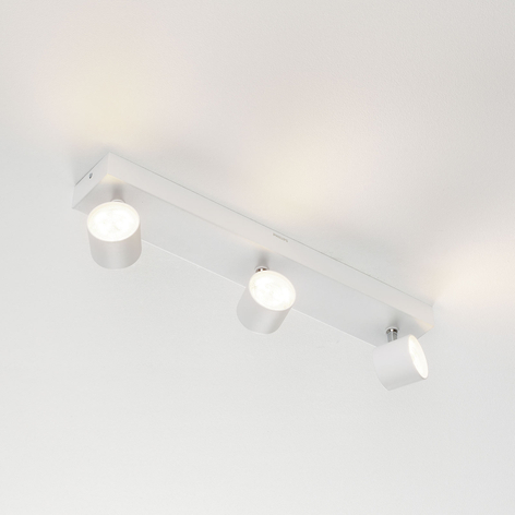 3 lyskilder LED spot Star, warmglow, hvit