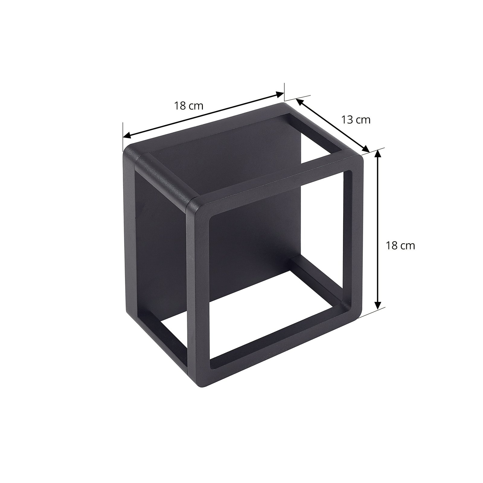 Thorvid LED Outdoor Wall Lamp H18 Black - Lucande