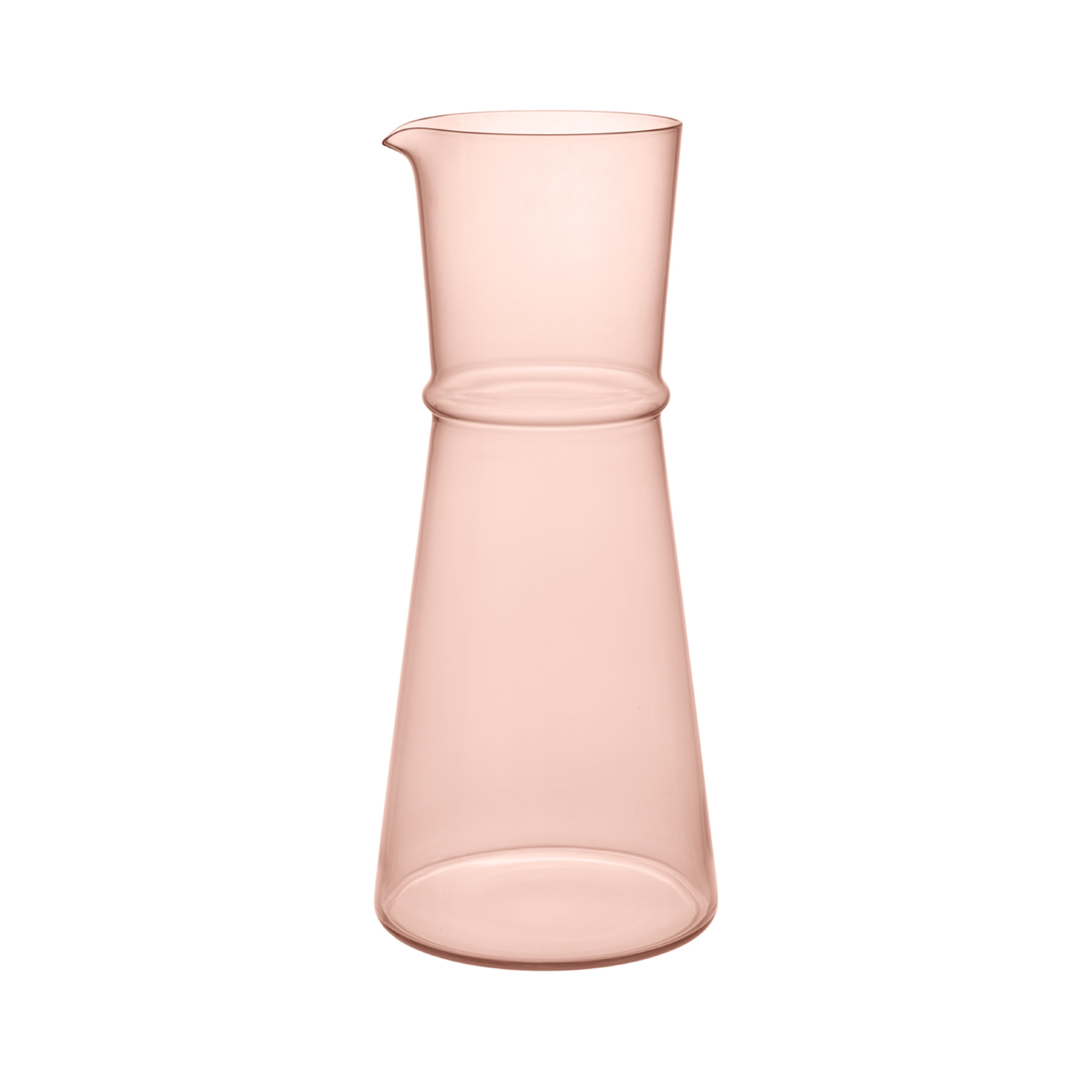Caraffa Boya, rosa, 1,35 litri, altezza 25 cm, vetro - ferm LIVING