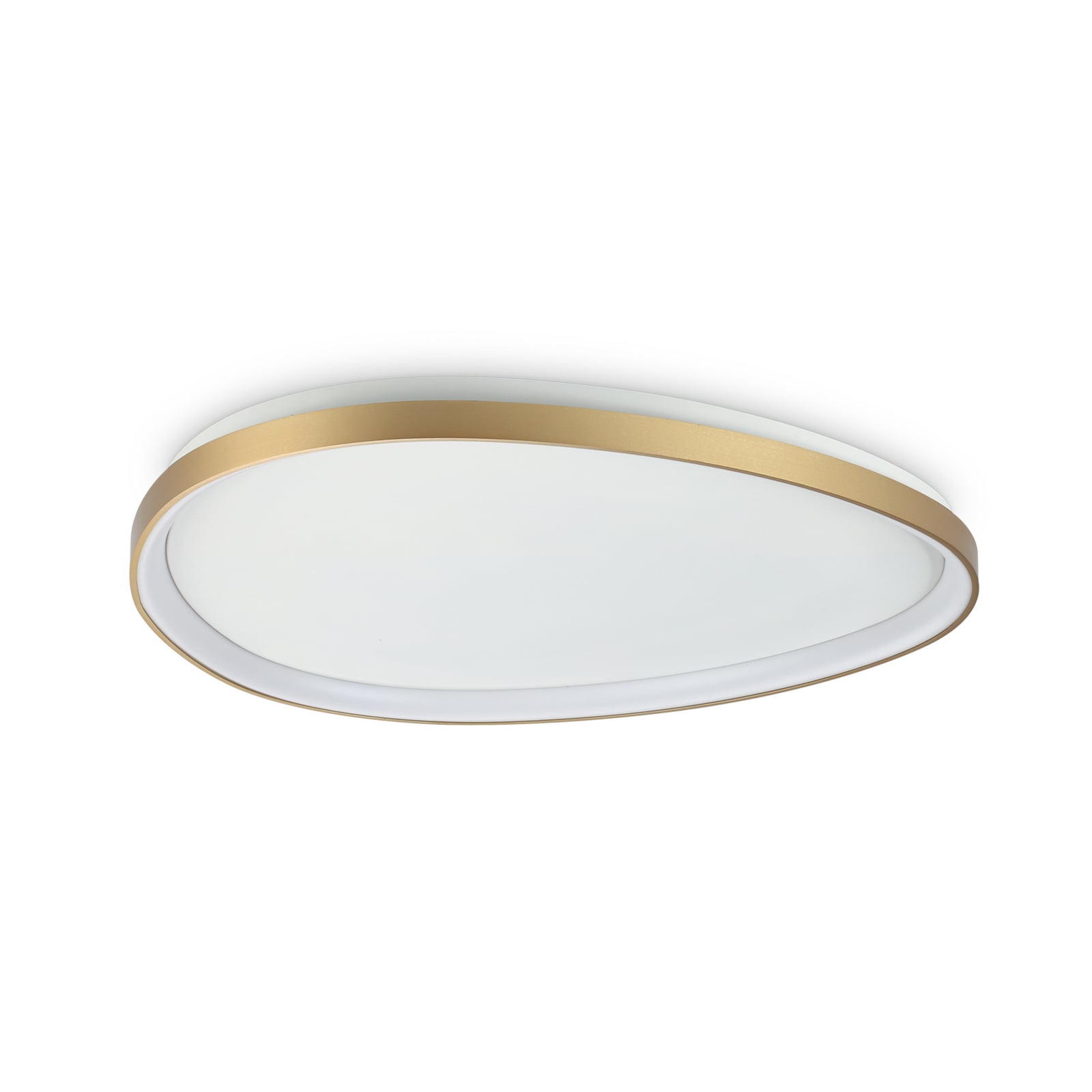 Candeeiro de teto LED IDEAL LUX Gemini em latão, 81 cm, 4000 K, com interruptor