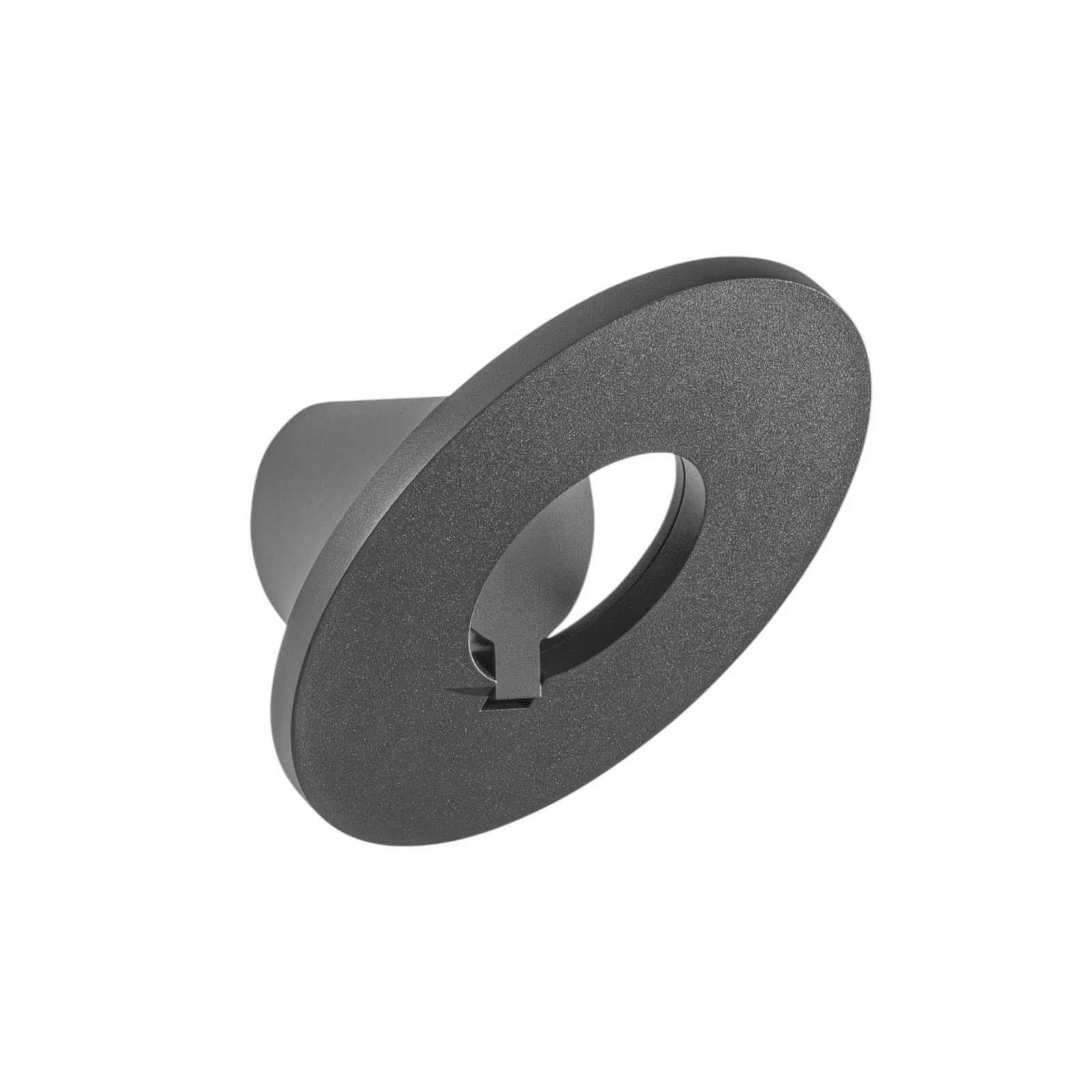 LED-Außenwandlampe Elite, dunkelgrau, Metall, Ø 24 cm, IP54