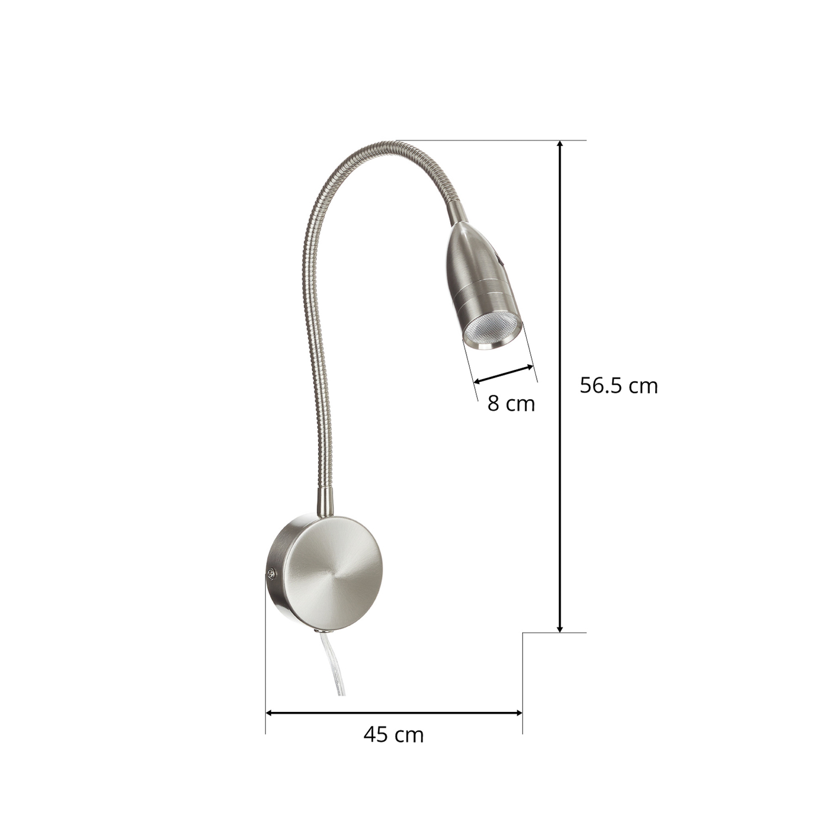 Applique LED Sten commande gestes fixation ronde