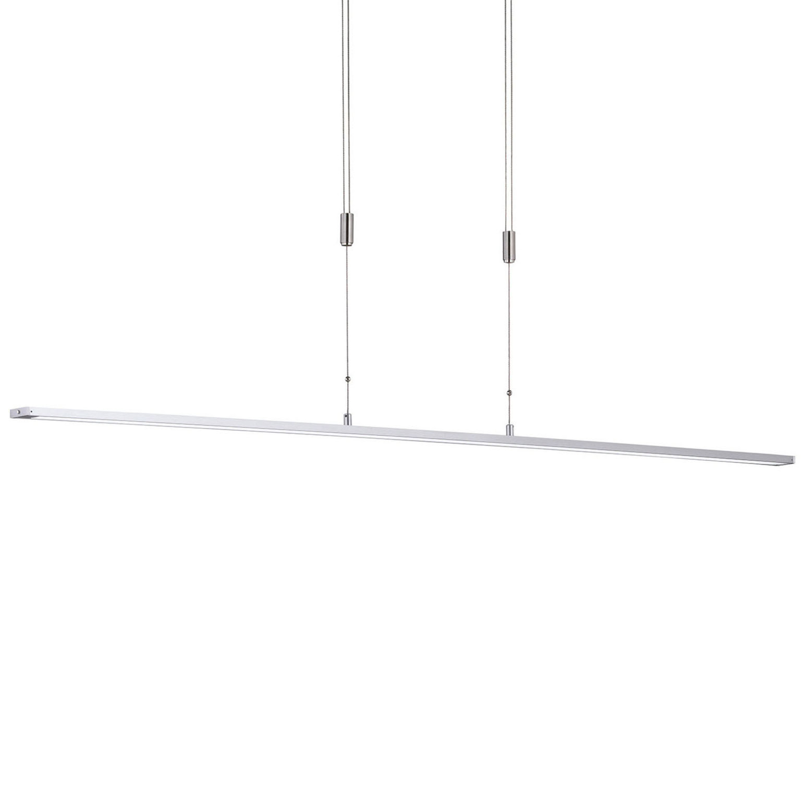 Fischer & Honsel Metz LED hanging lamp, switch, 160 cm, aluminium, for Living / Dining Room, metal, acrylic, 36 W, energy efficiency: A+, L: 160 cm