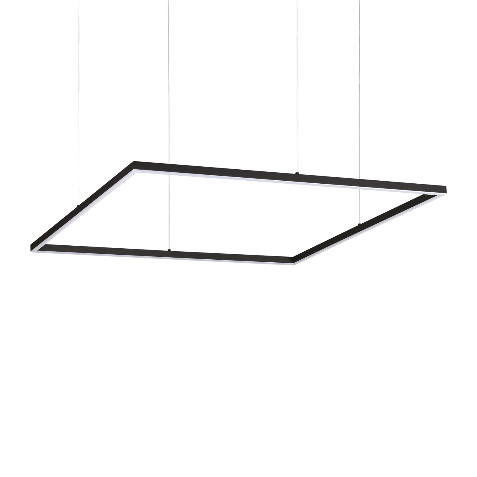 Ideal Lux LED obesna svetilka Oracle Slim 90 x 90 cm črna 3.000 K
