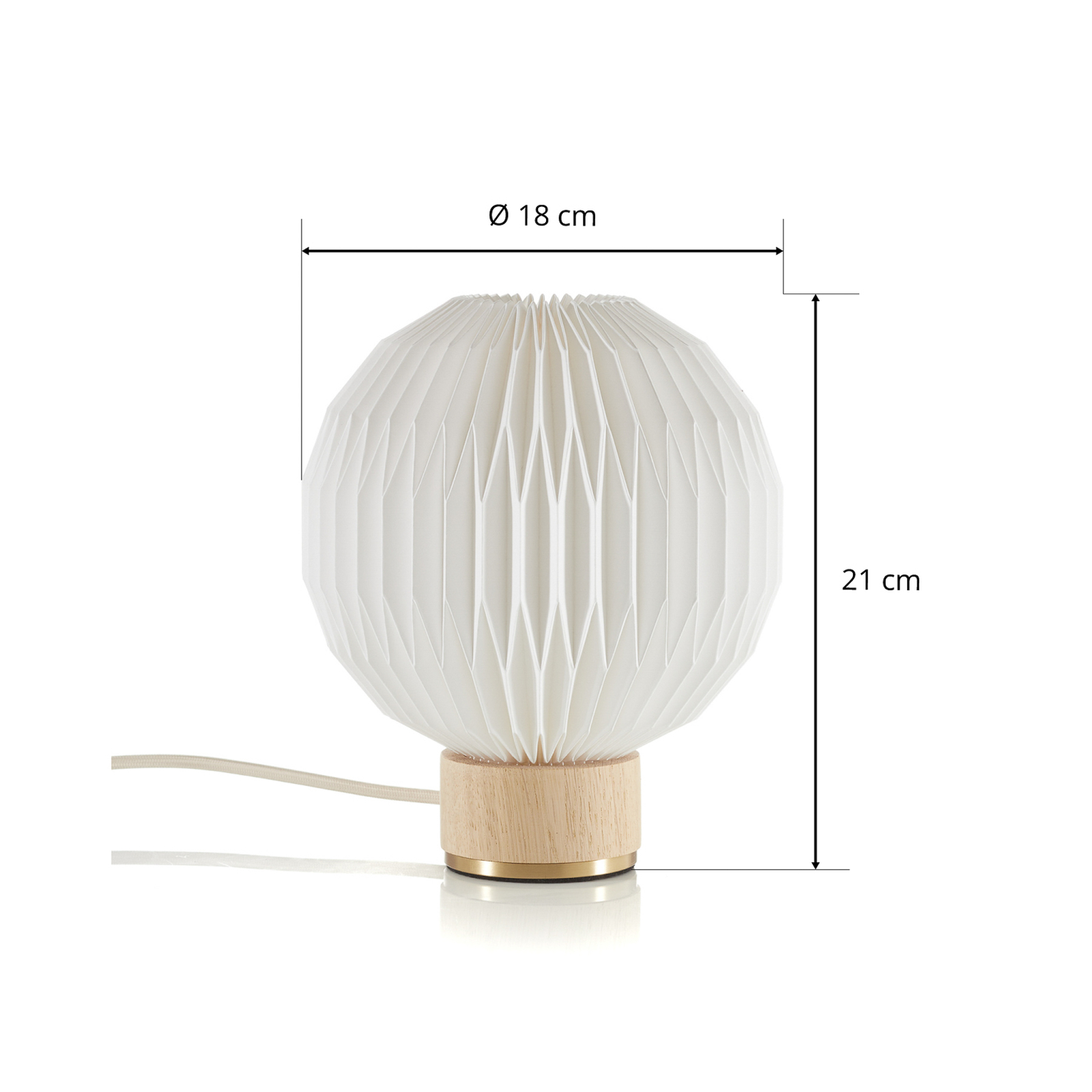 LE KLINT 375 stolní lampa Ø 18cm plastové stínidlo