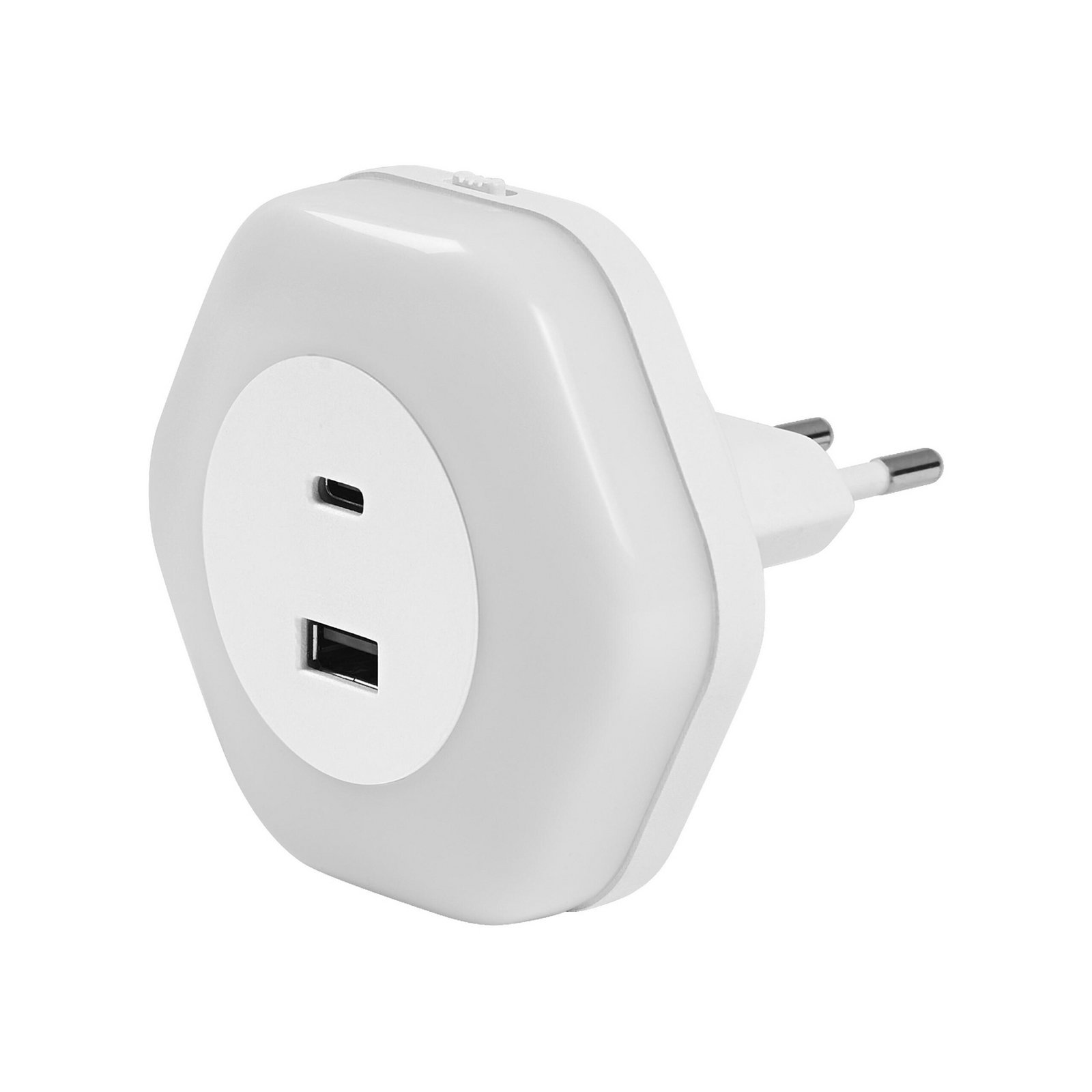 OSRAM LED-Steckdosen-Nachtlicht LUNETTA HEXAGON, Sensor, USB