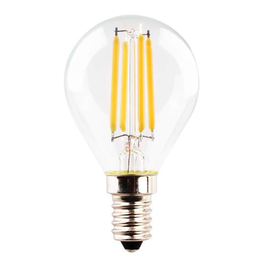 Kvapková LED žiarovka E14 4W 2700K filament číra