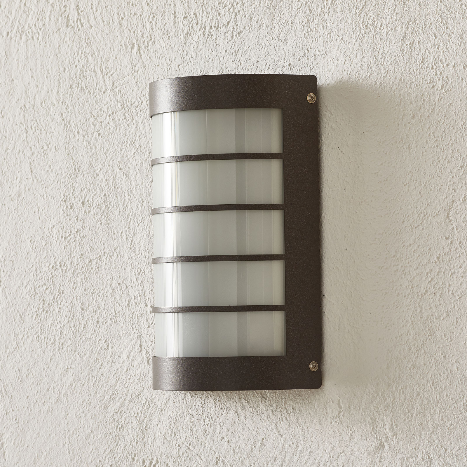 Aqua Marco outdoor wall lamp with grid, anthracite