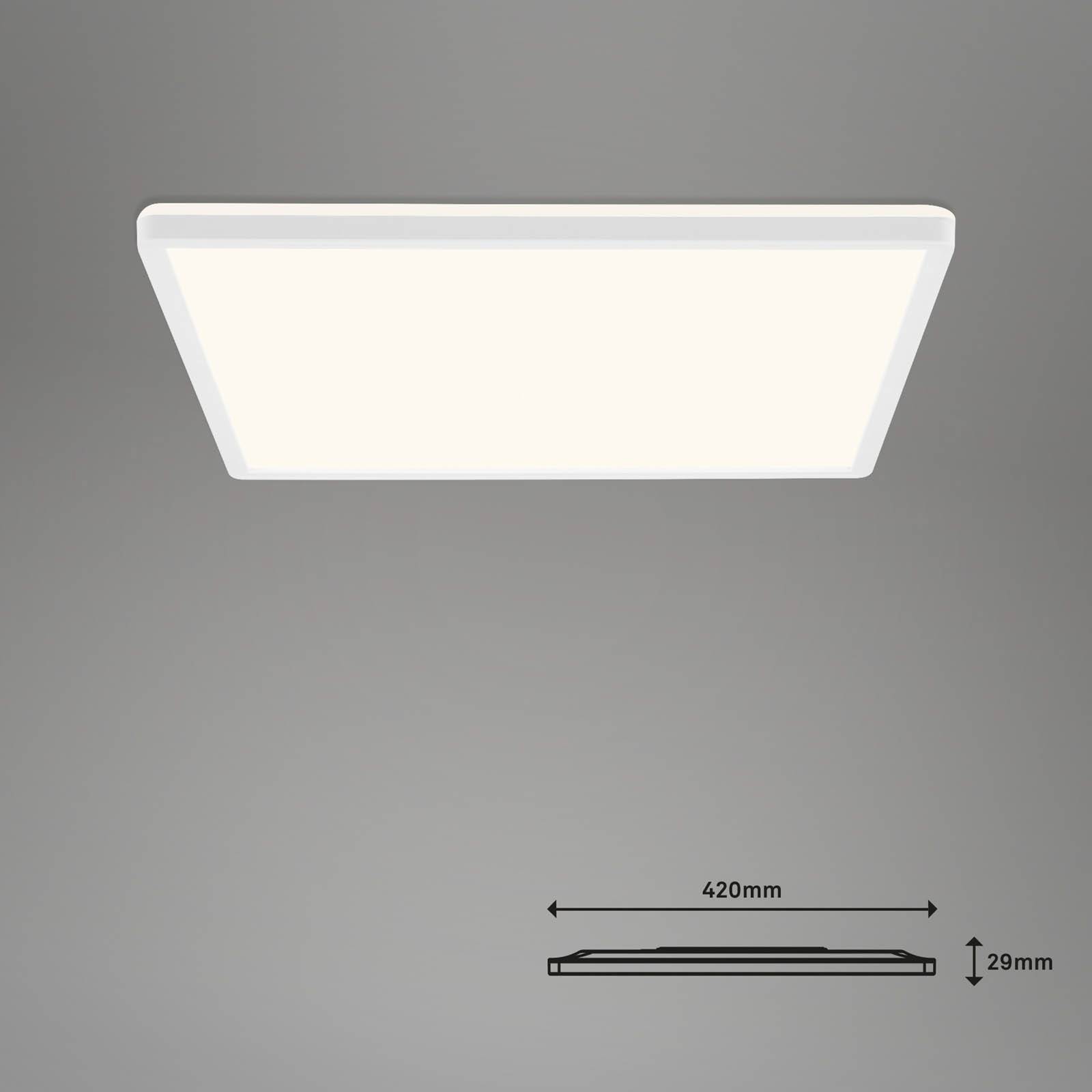 Briloner Plafonnier LED Slim S dimmable CCT blanc 42x42cm
