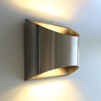 Dodd - udendørsvæglampe i rustfrit stål med LED