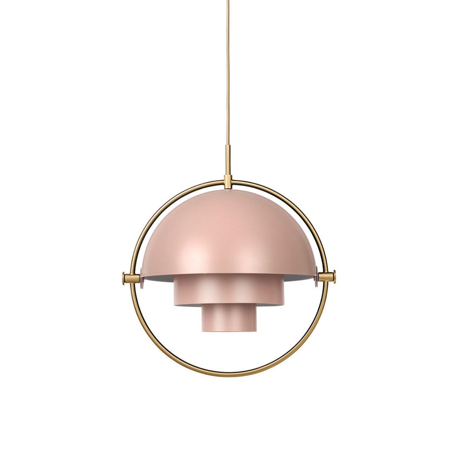 Multi-Lite Candeeiro Suspenso Ø36 Brass/Rose Dust - GUBI