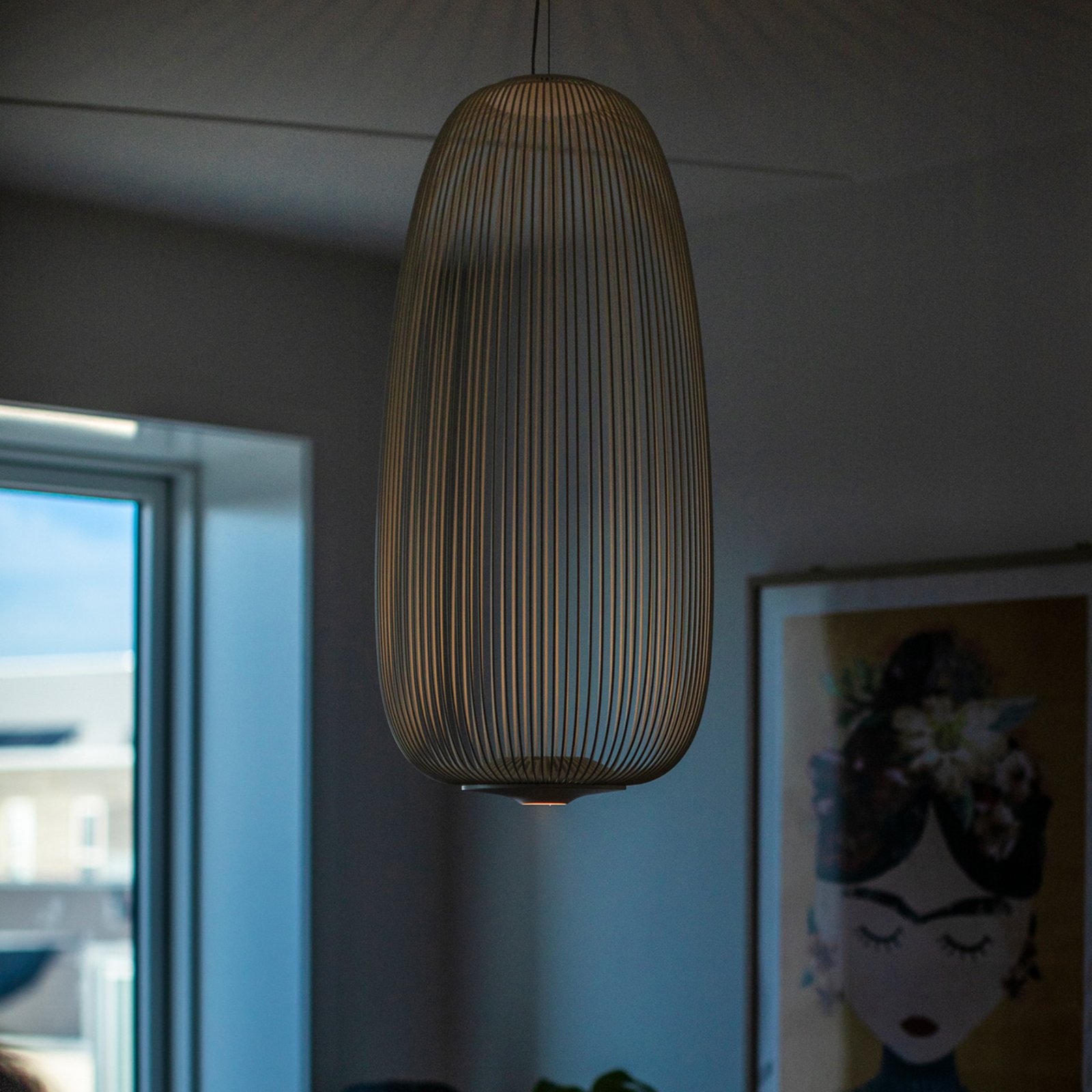 Spokes 1 LED függő lámpa, dimmelhető, fehér - Foscarini