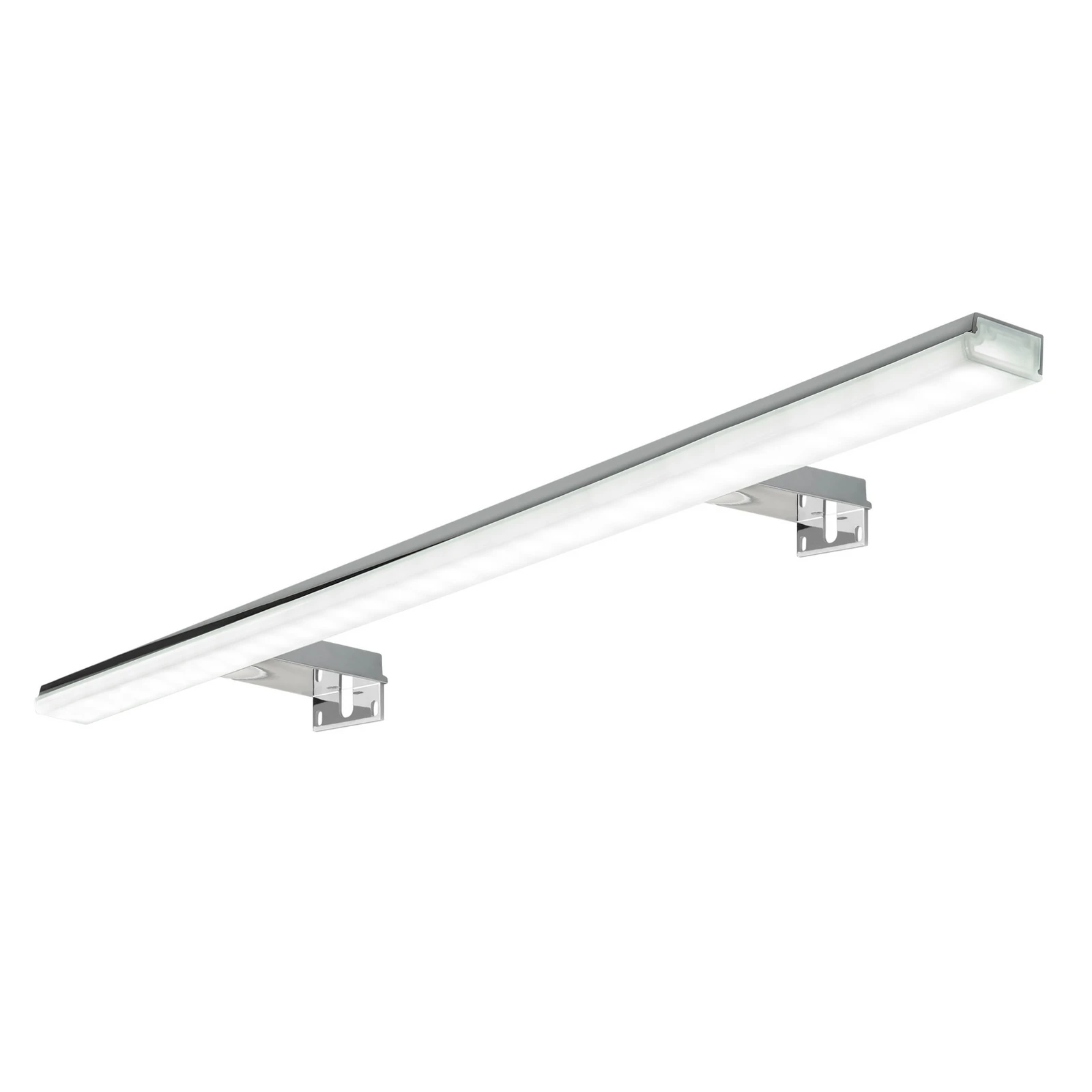 LED spiegellamp Pandora, chroom, breedte 80,8 cm