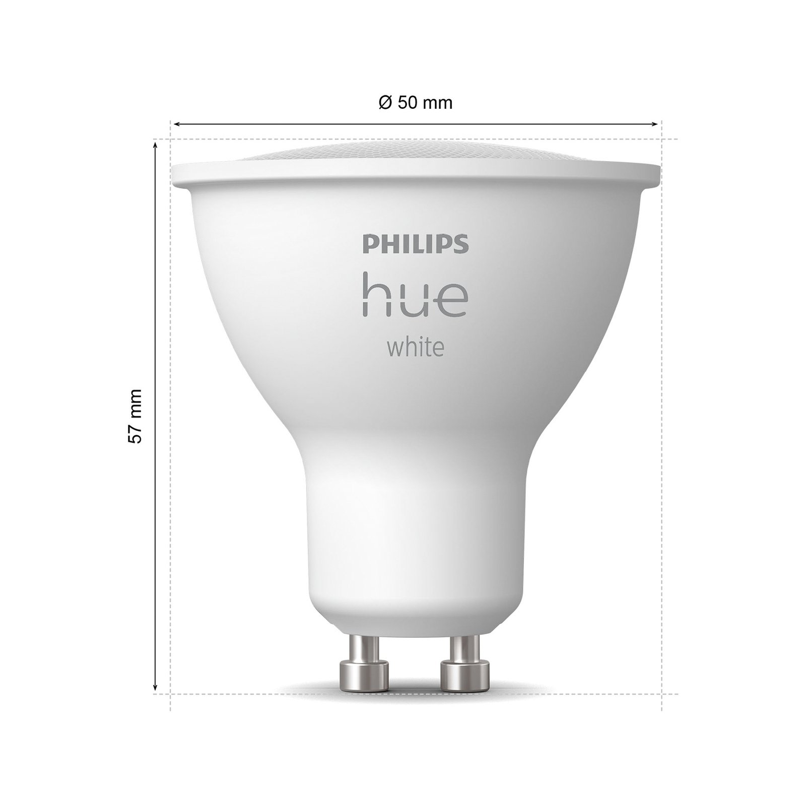 Philips Hue Hvit LED-reflektorpære GU10 4,2 W 2 700 K