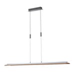 LED-riippuvalaisin Shine-Wood, tammi/puu/nikkeli, 125 cm, CCT