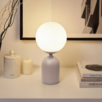 Pauleen tafellamp GLOWING CHARM, grijs, 30 cm, keramiek/glas